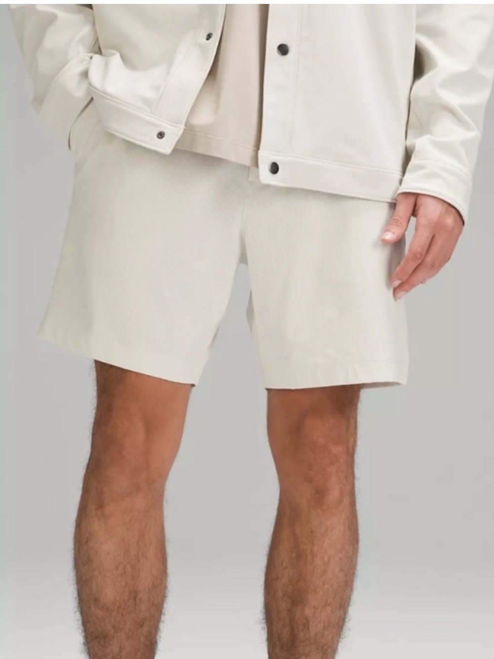 Lululemon Men's ABC Classic Fit Shorts 7" Woven Air Bone Size 38